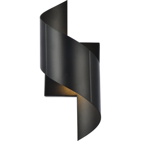 CLING 4.88 in. Raine Integrated LED Wall Sconce, Black CL2571304